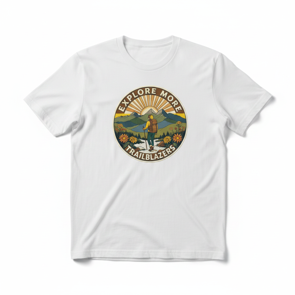 Explore More Trailblazers - White Tee