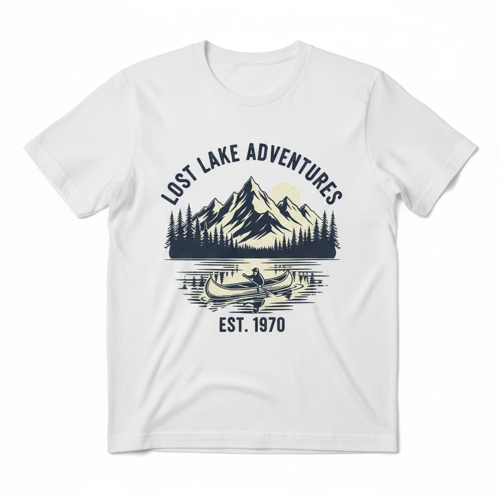 Lost Lake Adventures Tee in White