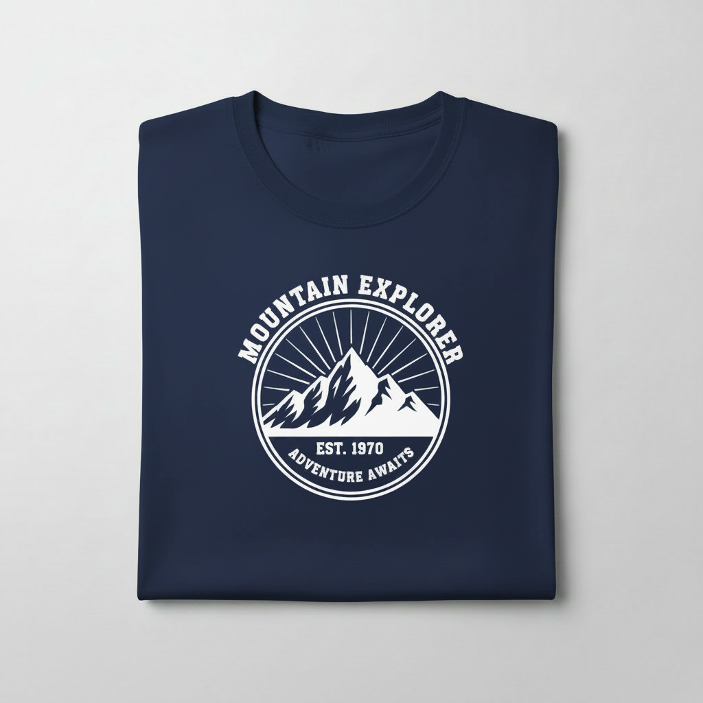 Mountain Explorer Tee - Darker Blue